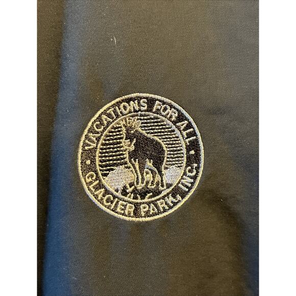 Nike Golf Shirt Mens XXL Black 1/4 Zip Long Sleeve Pullover Glacier Park Jacket - Picture 4 of 10